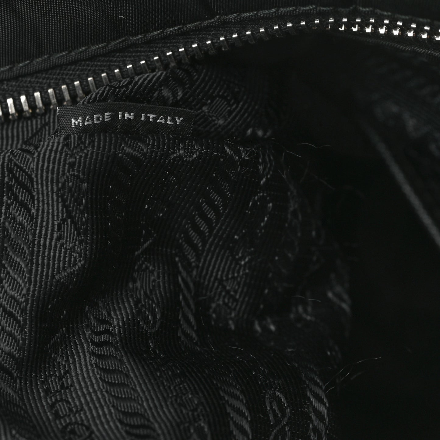 Tessuto Nylon Saffiano Shopping Tote Black
