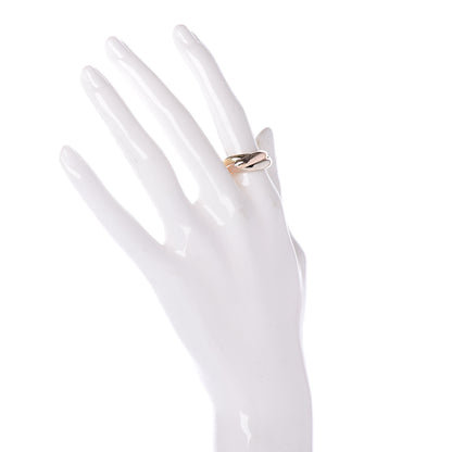 Cartier 18K Pink Yellow White Gold Classic Trinity Ring 52 6 2 of 4