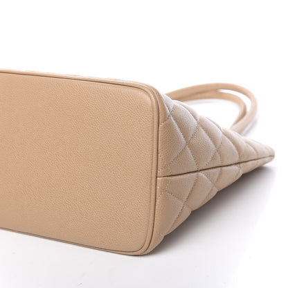 Chanel Caviar Quilted Medallion Tote Beige 9 of 9
