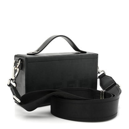 Fendi Vitello King FF Lines Embossed Baguette Soft Trunk Black 3 of 8