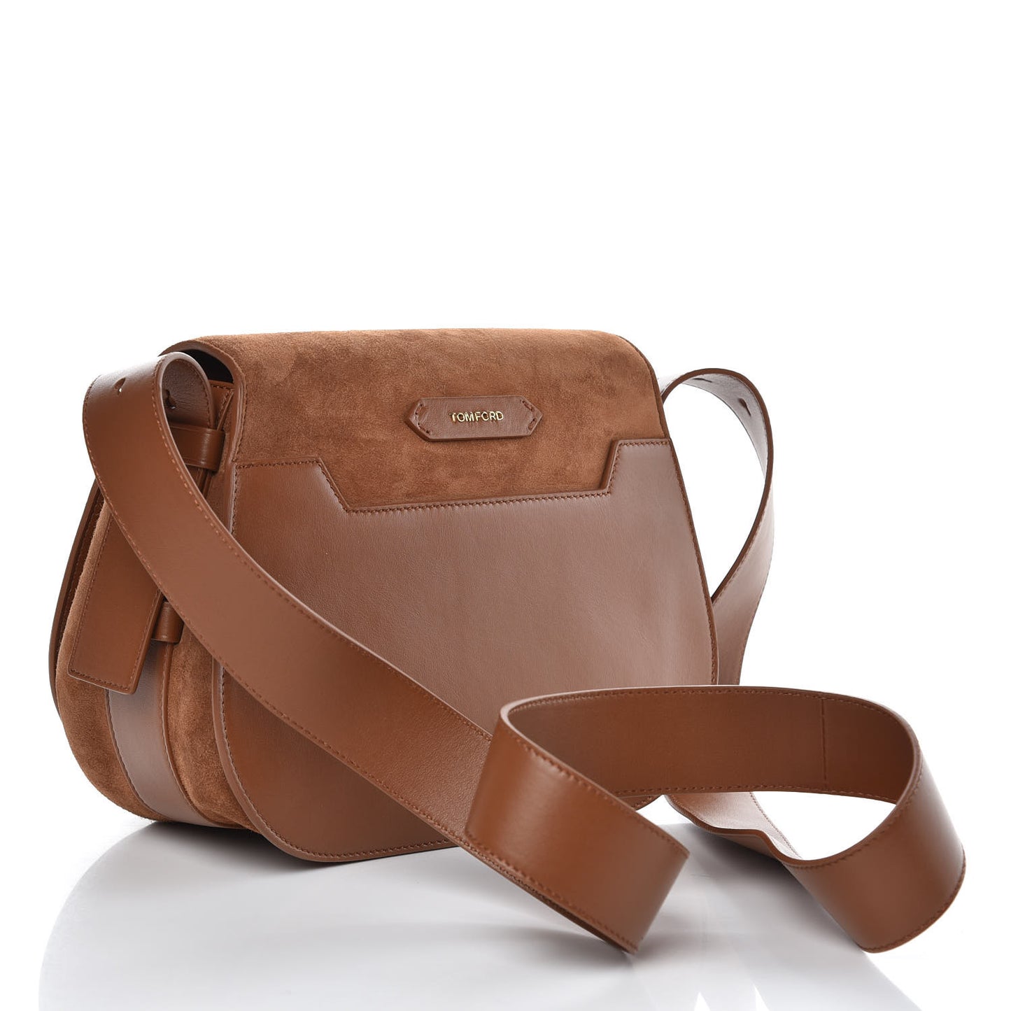 Suede Jennifer Saddle Bag Tobacco