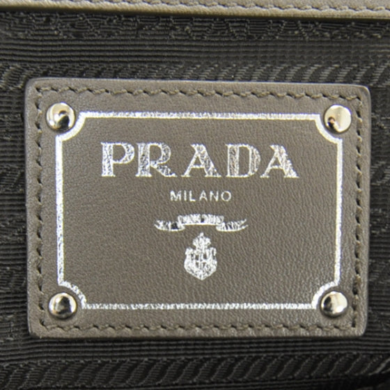 Prada Soft Calf Chain Tote Bambu 10 of 14