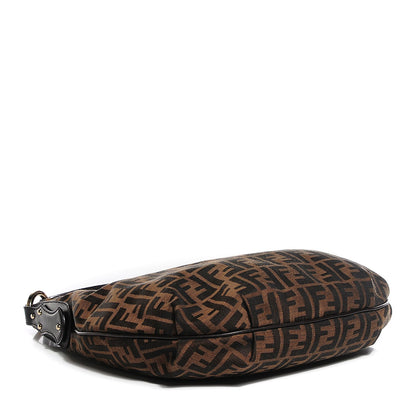 Fendi Zucca Cuoio Lucido Small Chef Hobo Tobacco Moro 4 of 9