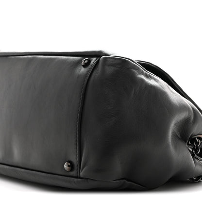Chanel Lambskin Studded Accordion CC Flap Black 10 of 13