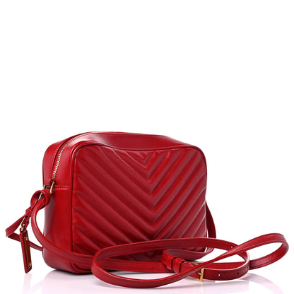 Saint Laurent Calfskin Matelasse Monogram Lou Camera Bag Rouge Eros 2 of 11
