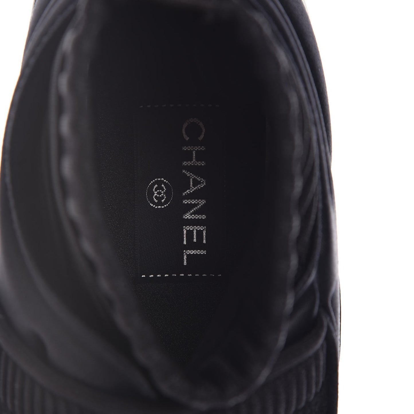 Stretch Fabric CC Sneakers 38 Black