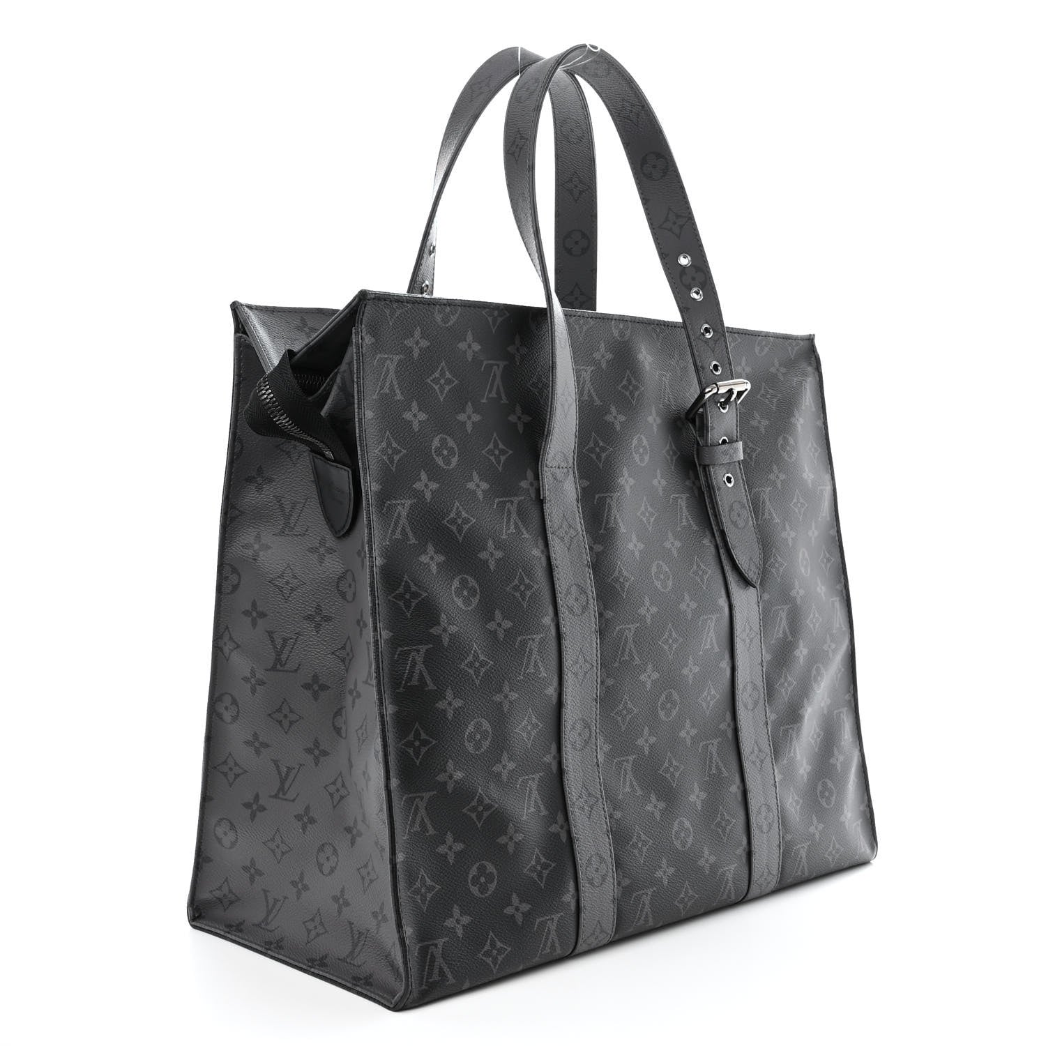Louis Vuitton Monogram Eclipse Cabas Zippe GM Black 3 of 10