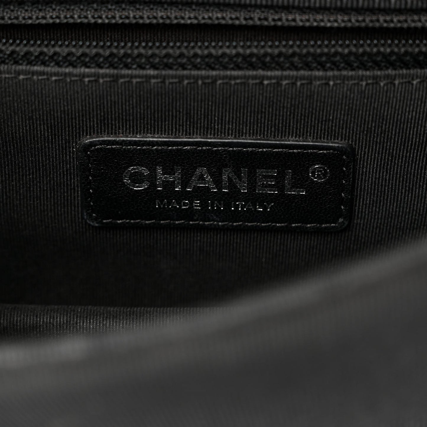 Lambskin Grosgrain Chevron Quilted Small Couture Flap Black Gold