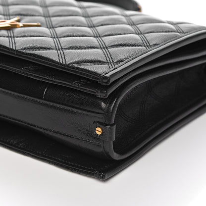 Saint Laurent Lambskin Quilted Small Becky Chain Bag Black 8 of 9