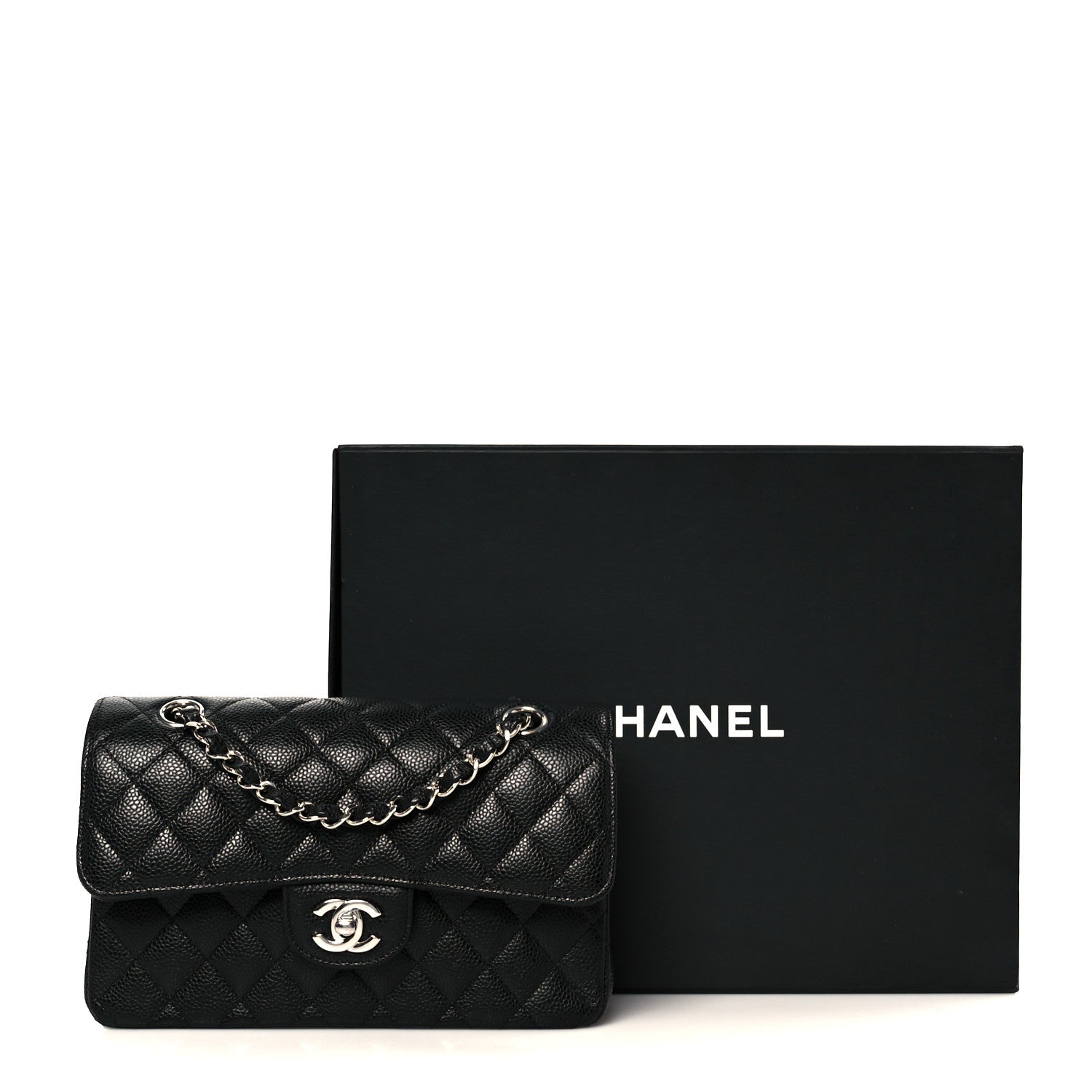 Chanel Caviar Quilted Small Double Flap Black 12 of 12