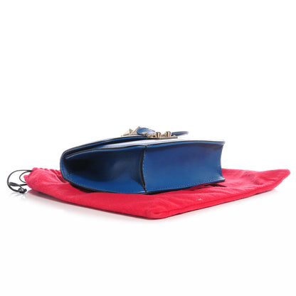 Valentino Garavani Vitello Glam Lock Rockstud Flap Blue Delft 4 of 7