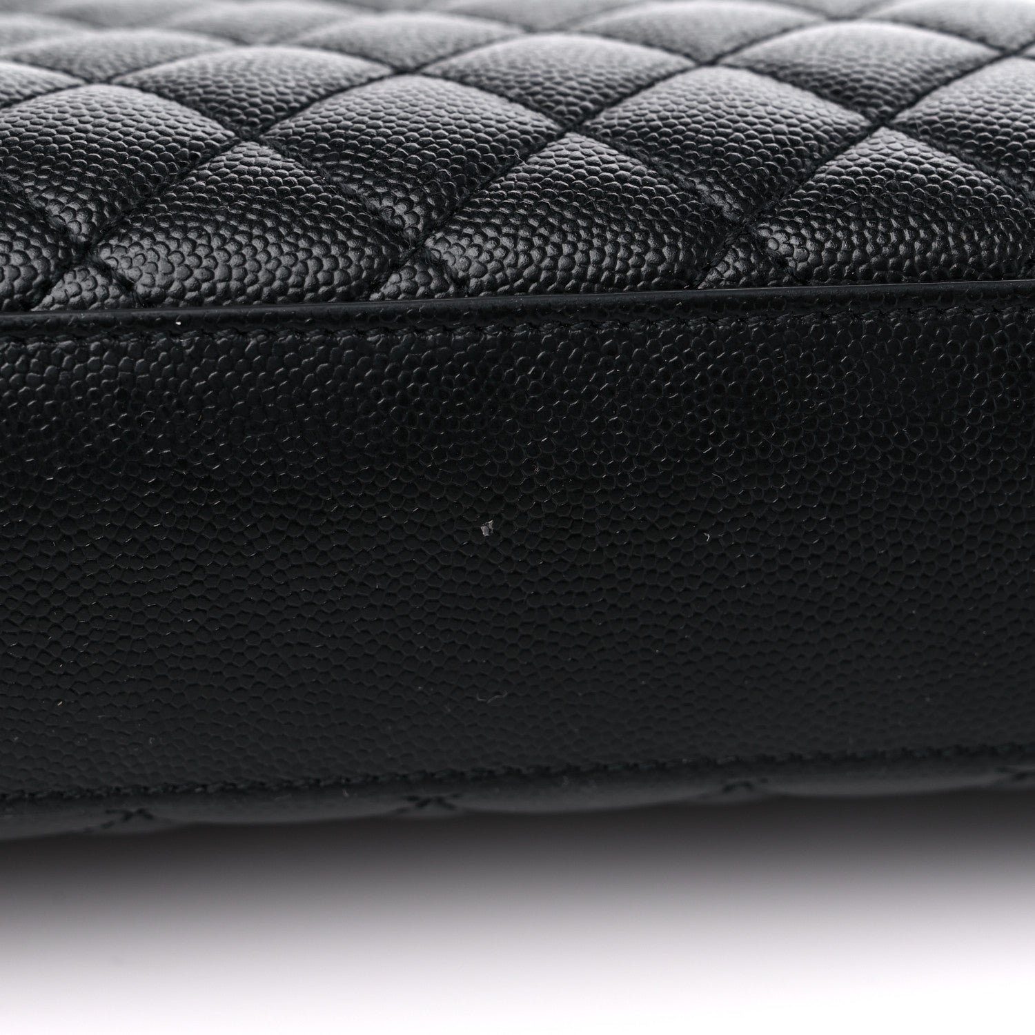 Saint Laurent Grain De Poudre Textured Mixed Matelasse Large Triquilt Monogram Satchel Black 11 of 16