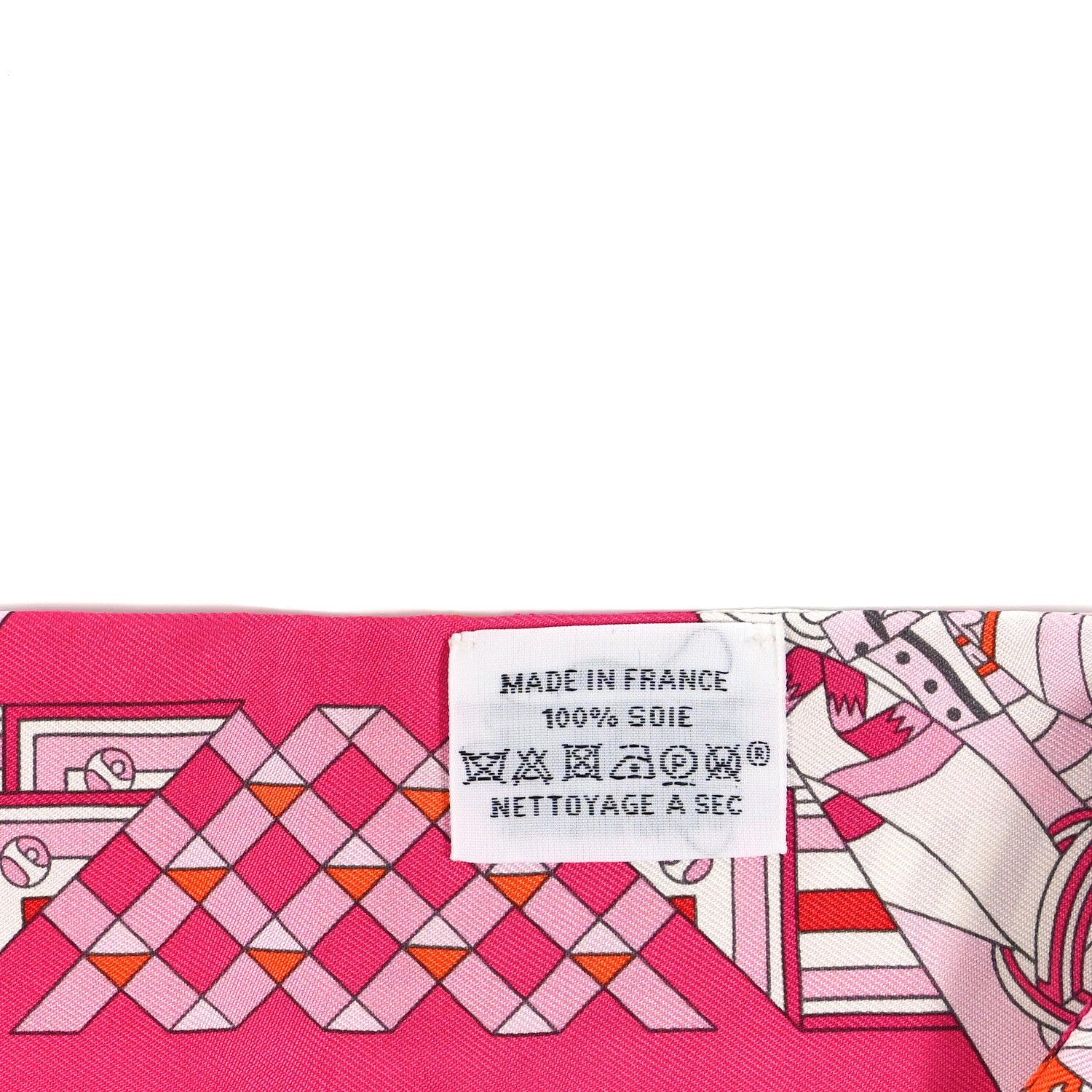 Hermes Silk De l'Ombrelle Aux Duels Twilly Fuchsia Rose Pale 3 of 4