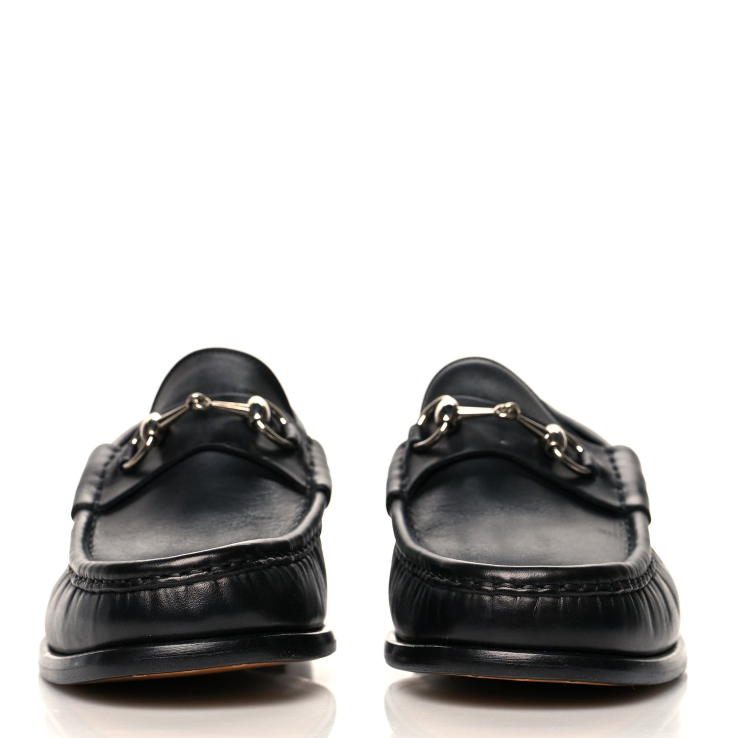 Calfskin Mens 1953 Horsebit Loafers 9 Black