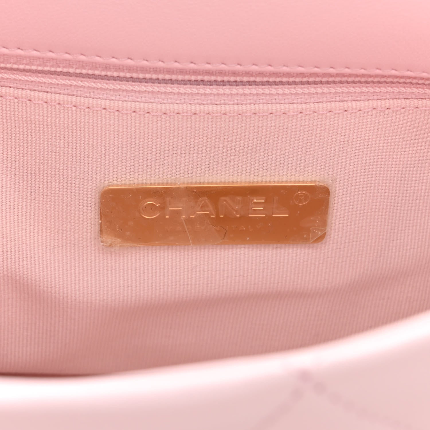 Chanel Lambskin Quilted Large Chanel 19 Flap Light Pink 6 of 10