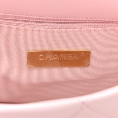 Chanel Lambskin Quilted Large Chanel 19 Flap Light Pink 6 of 10