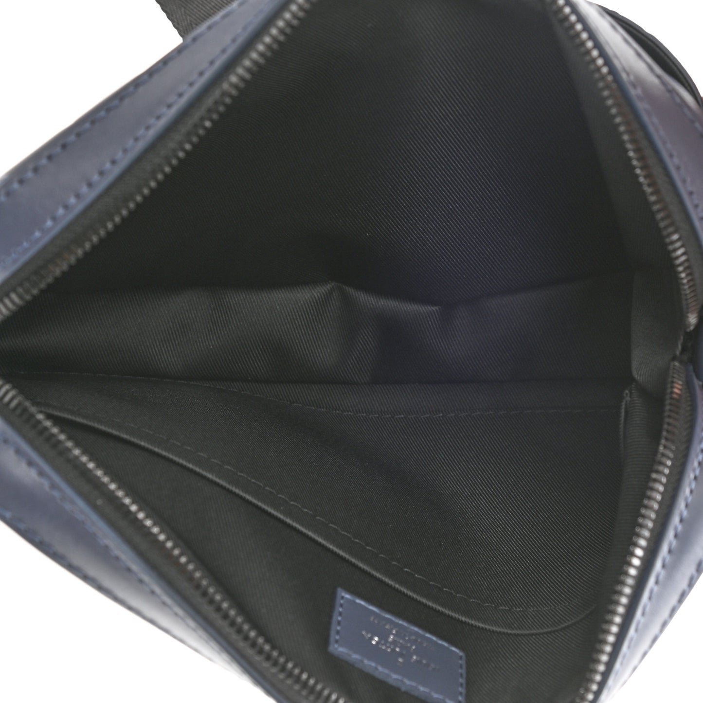 Calfskin Monogram Shadow Duo Messenger Navy Blue