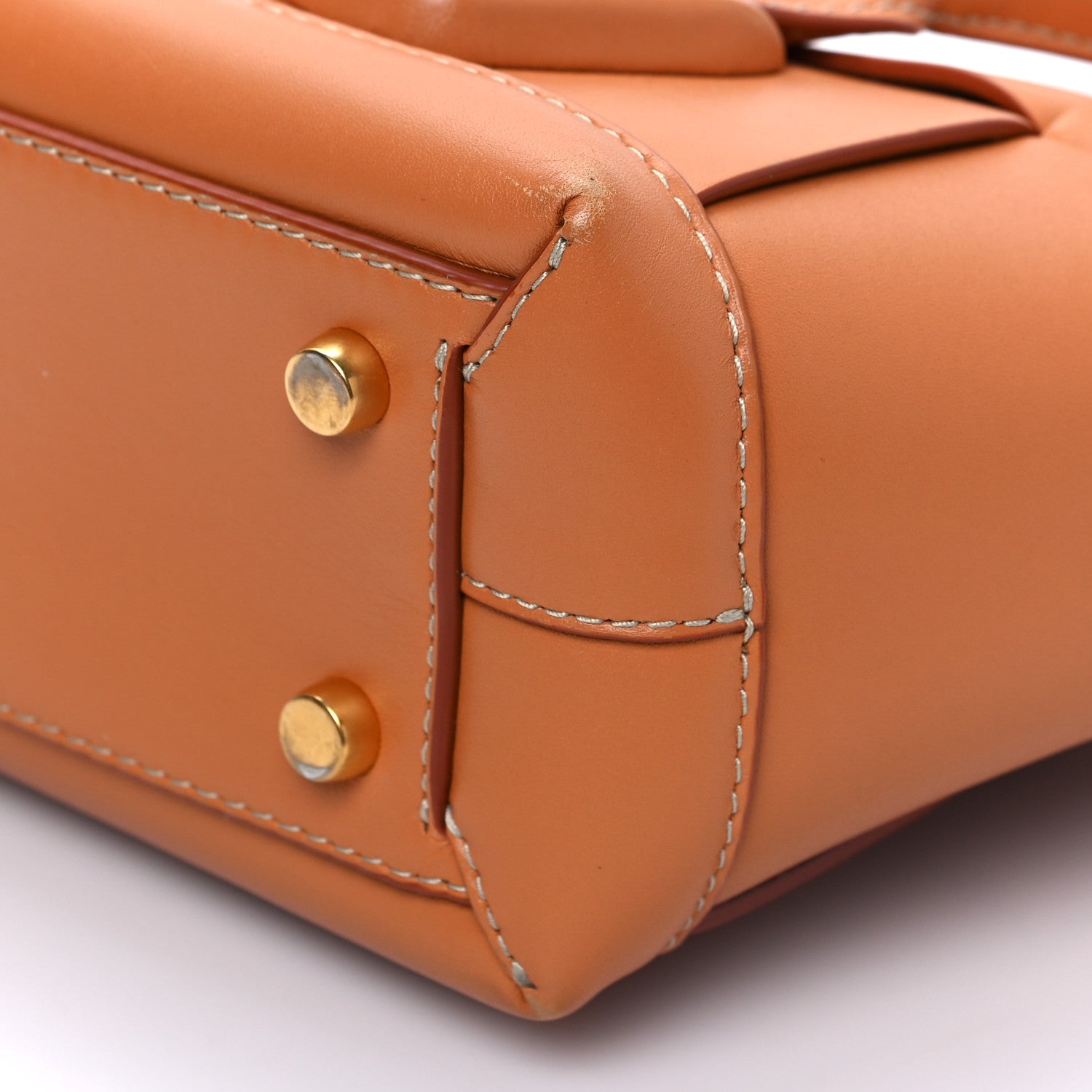 Bottega Veneta French Calfskin Maxi Intrecciato Mini Arco Clay 7 of 7