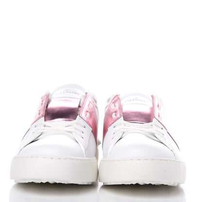 Valentino Garavani Calfskin Rockstud Open Sneakers 40 White Giacinto 2 of 9