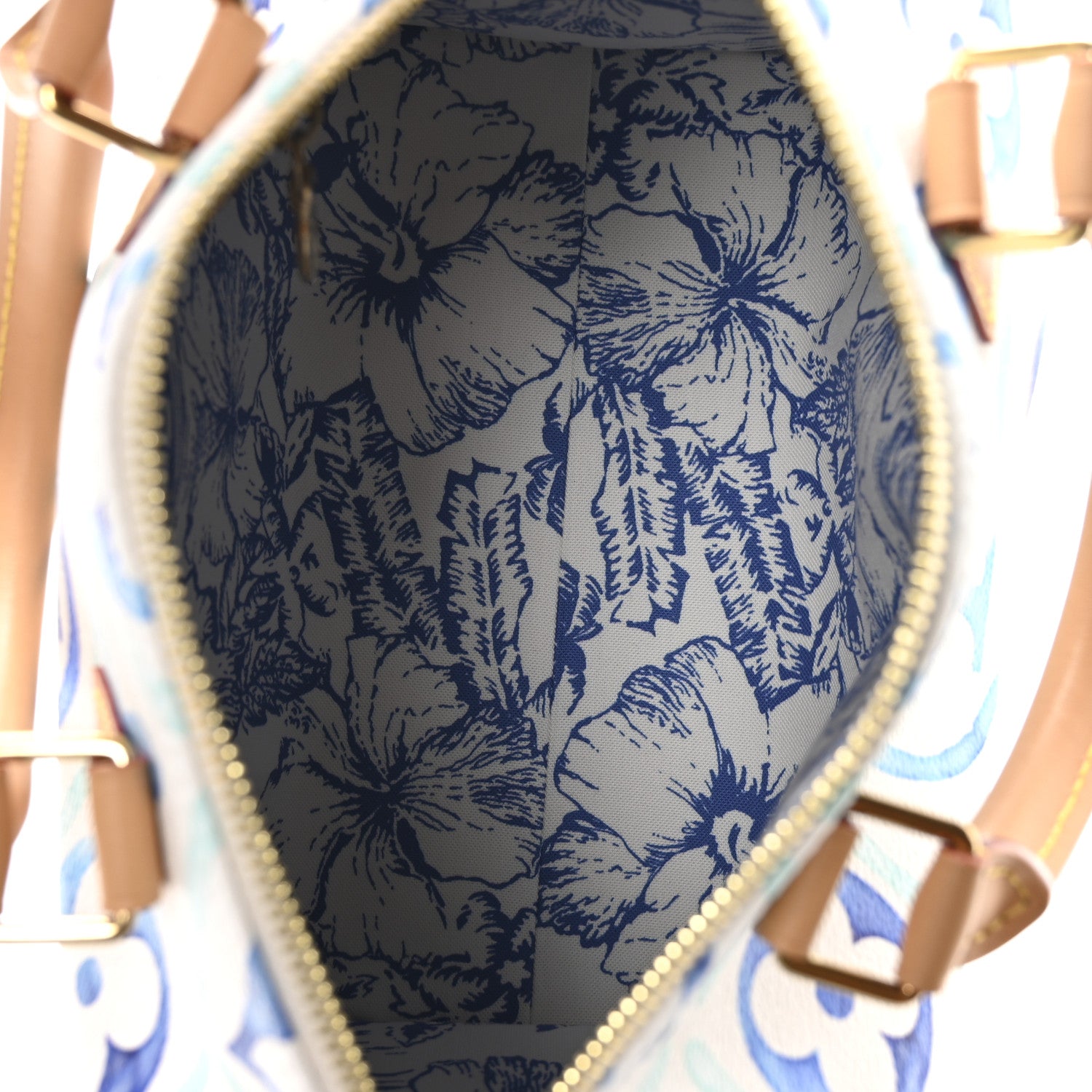 Louis Vuitton Monogram Tiles By The Pool Speedy Bandouliere 25 Lagoon Blue 5 of 9
