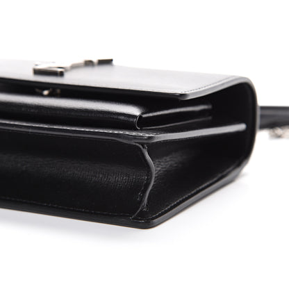 Saint Laurent Calfskin Monogram Sunset Chain Wallet Black 9 of 10
