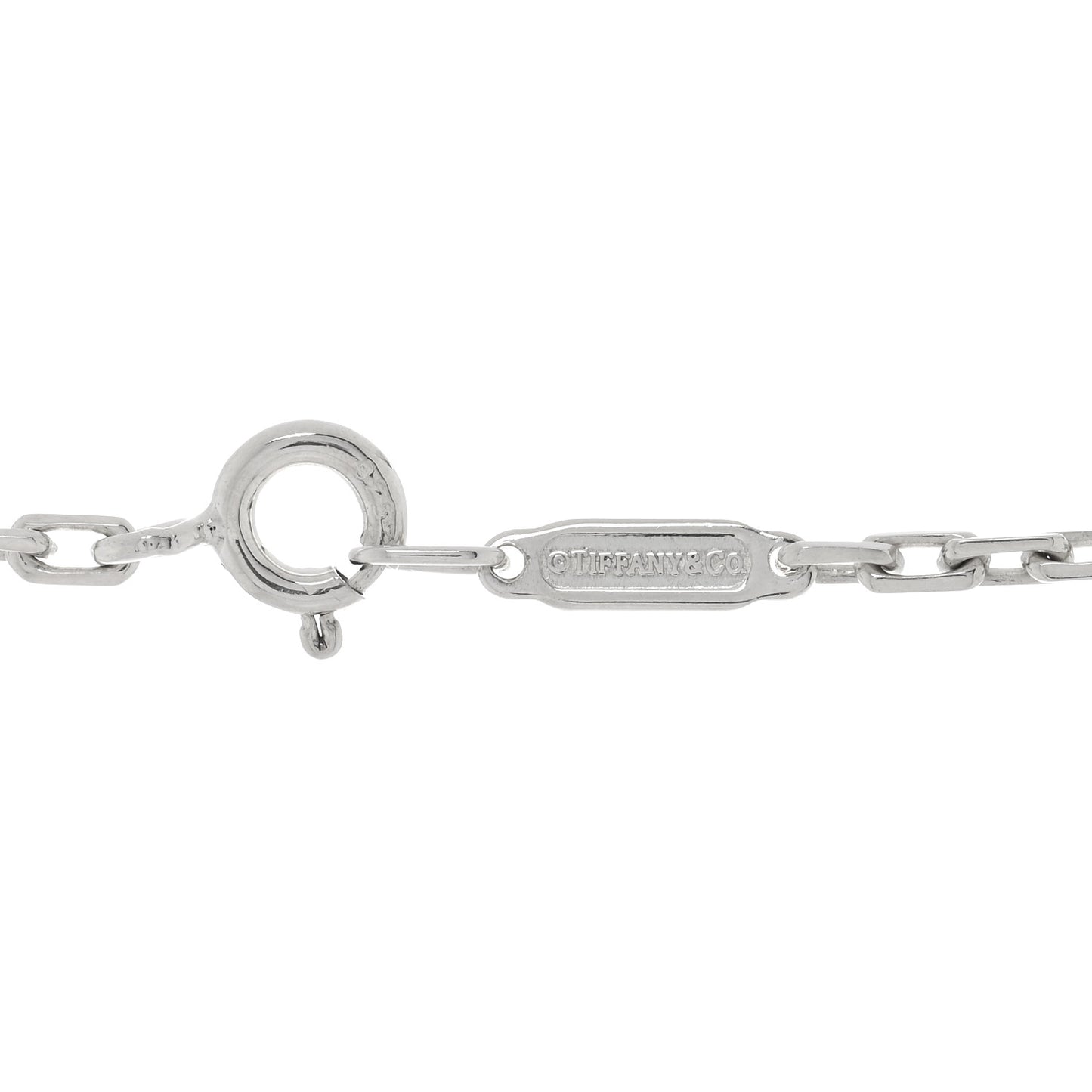 Sterling Silver T&CO Cube Pendant Necklace