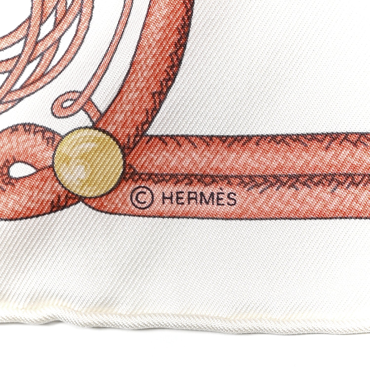Hermes Silk Brandebourgs Pocket Square 3 of 5