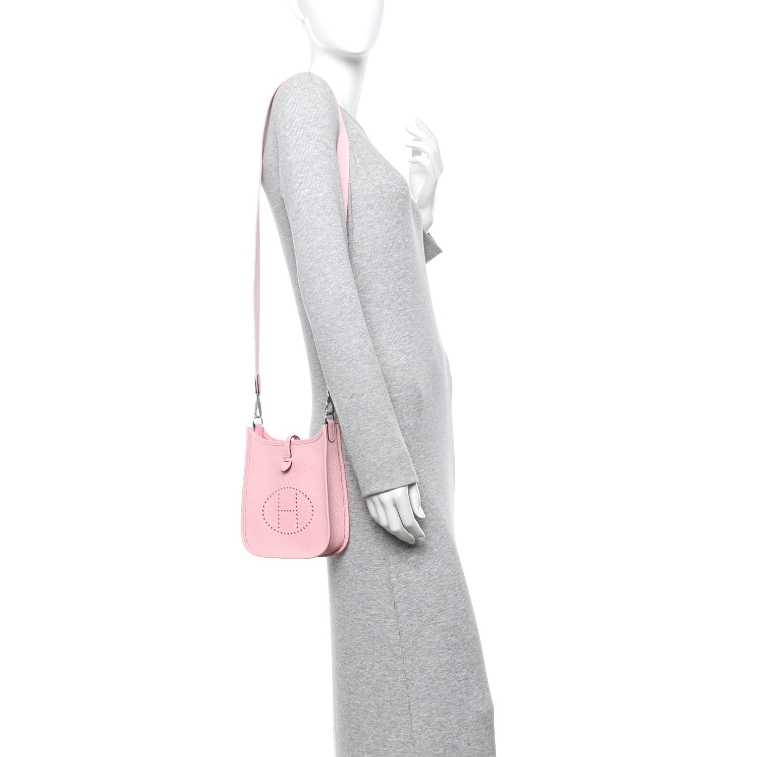 Hermes Taurillon Clemence Evelyne TPM Rose Sakura 2 of 10