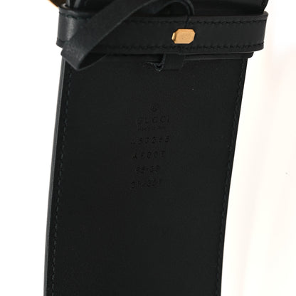 Gucci Calfskin Double G Wide Belt 95 38 Black 3 of 5