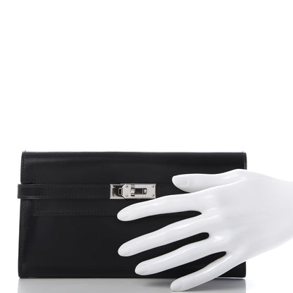 Hermes Box Kelly Longue Wallet Black 2 of 9