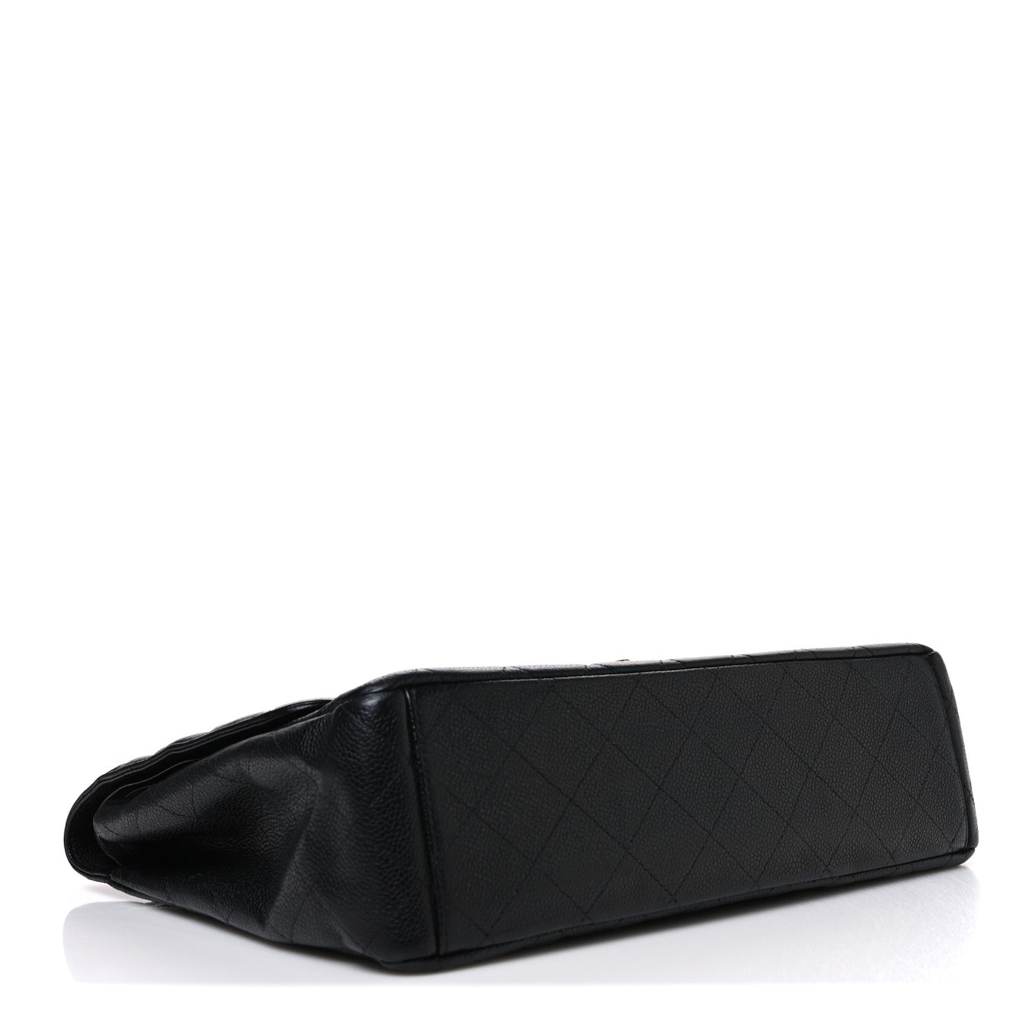 Caviar Quilted Maxi Double Flap Black