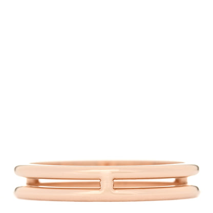 Hermes 18K Rose Gold Ariane Wedding Band Ring 56 7.5 2 of 4