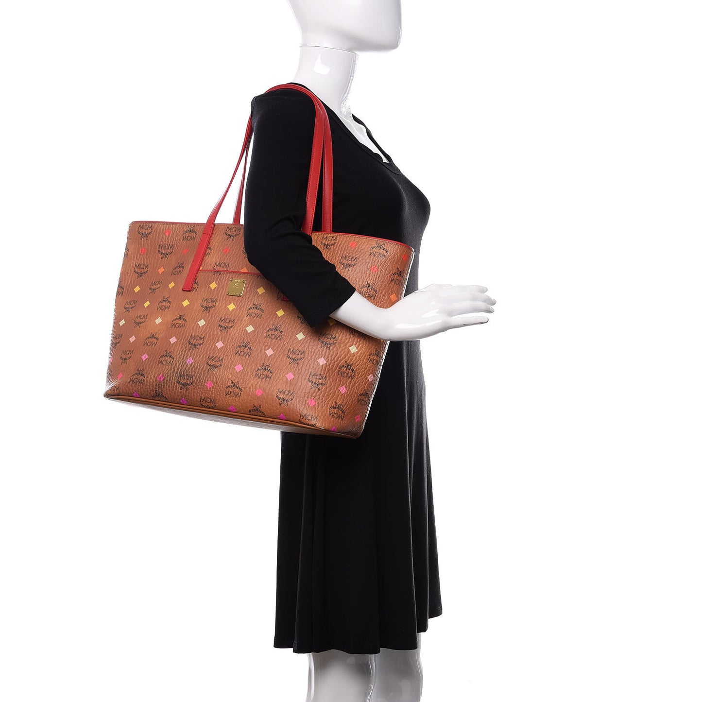 Visetos Spektrum Medium Anya Shopper Tote Cognac