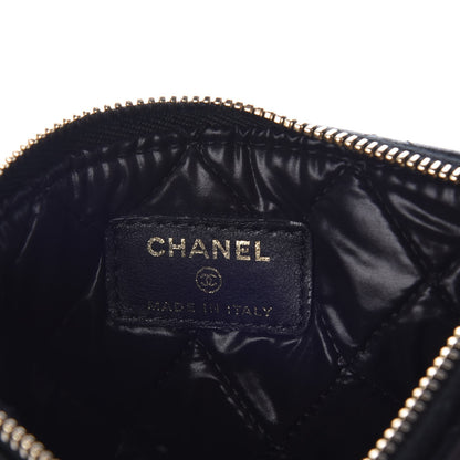 Chanel Lambskin Quilted Small Casino Cosmetic Case Black 6 of 8