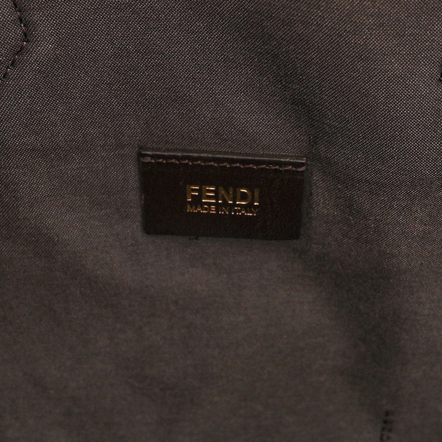 Fendi Zucca Vitello Artic Special Shopping Tote Tobacco Castagna 6 of 13