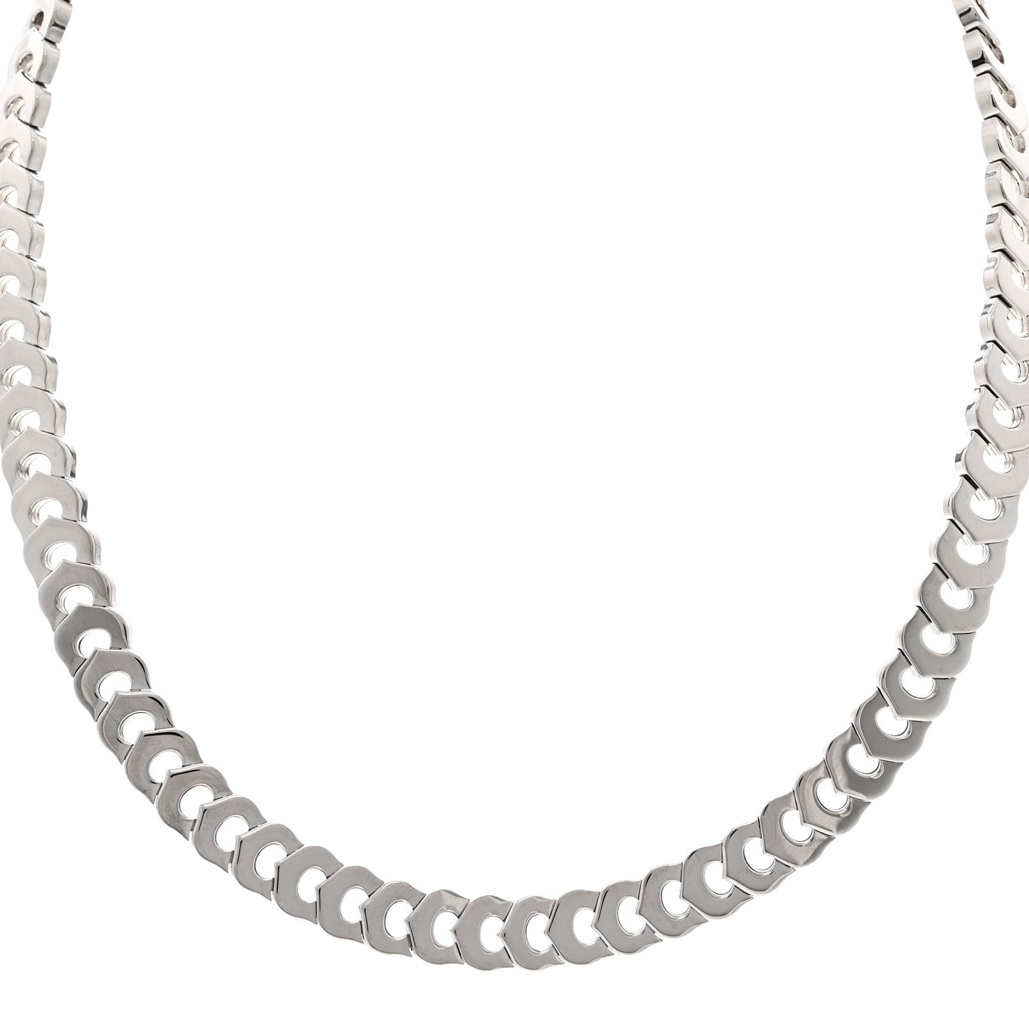 18K White Gold Diamond C de Cartier Necklace