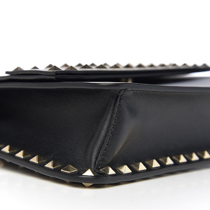 Valentino Garavani Vitello Rockstud Side Slip Crossbody Black 6 of 8