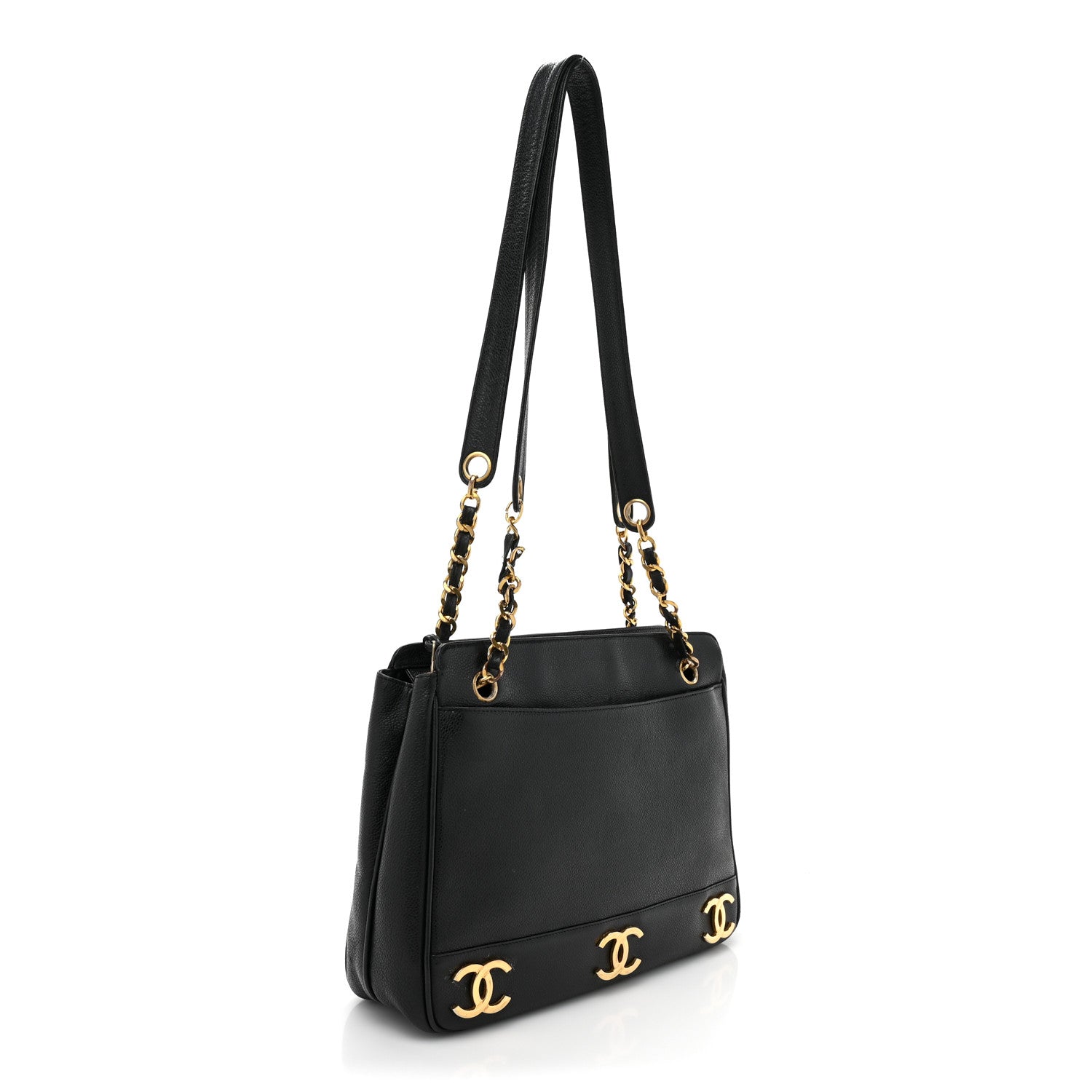 Chanel Caviar Shoulder Bag Black 3 of 16