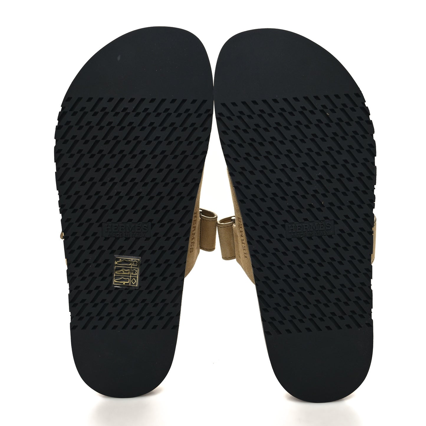 Suede Goatskin Mens Chypre Sandals 42 Beige Argile