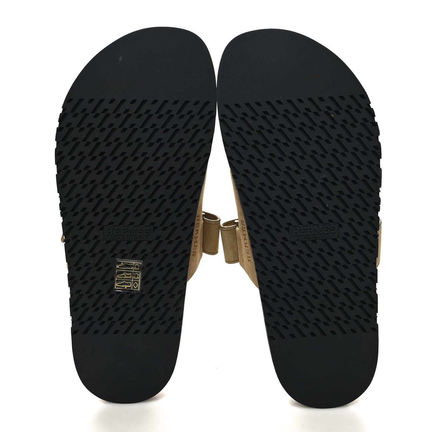 Hermes Suede Goatskin Mens Chypre Sandals 42 Beige Argile 5 of 8