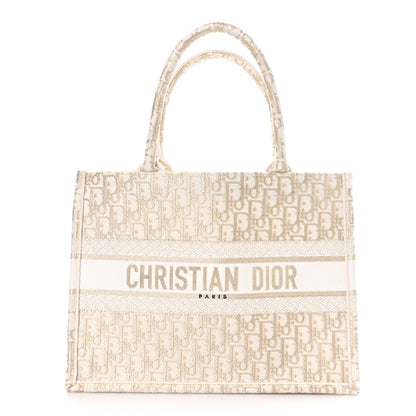 Christian Dior Oblique Medium Book Tote Gold Multicolor 1 of 10