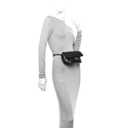 Chanel Calfskin Quilted CC Uniform Flap Belt Bag Black 2 of 10