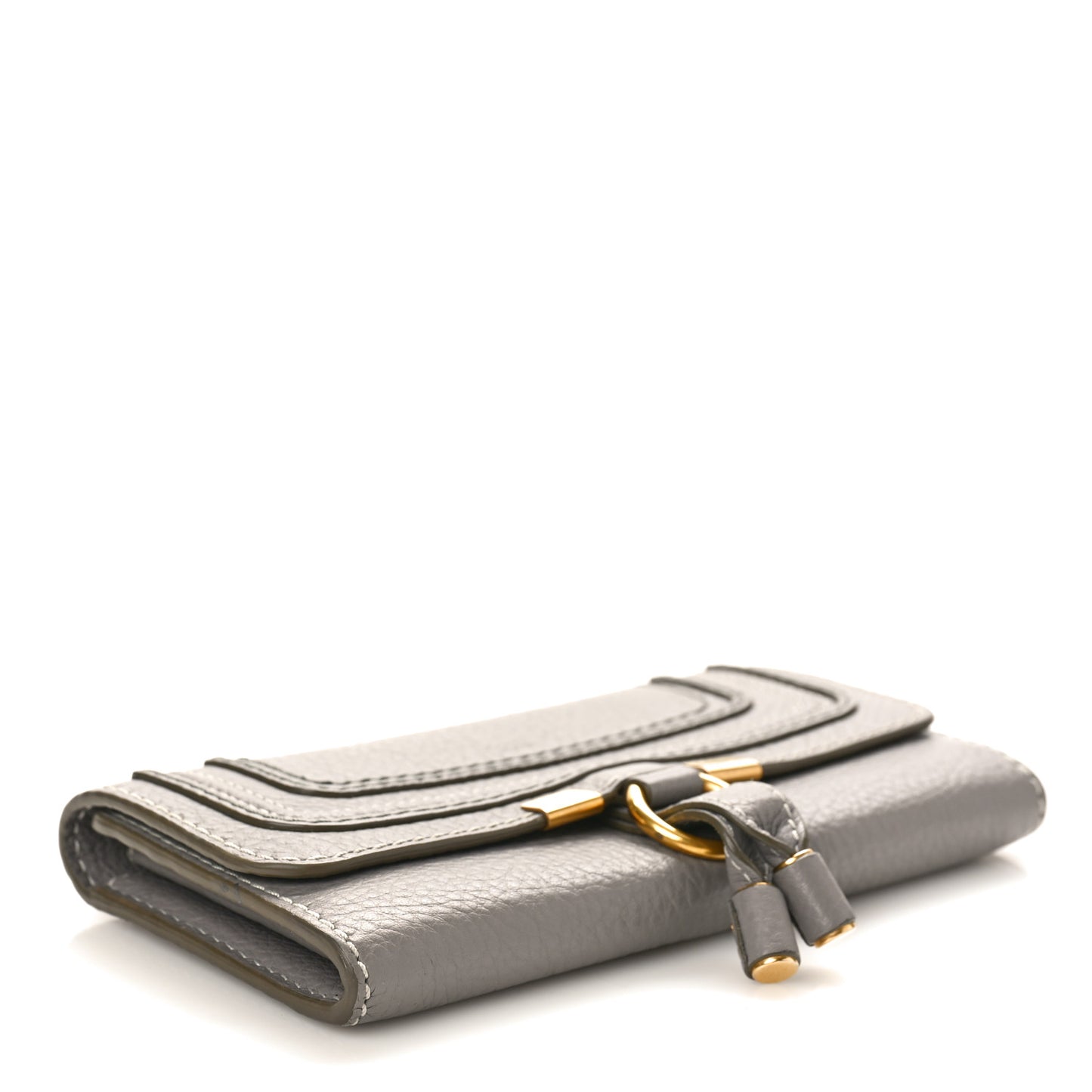 Calfskin Marcie Continental Flap Wallet Cashmere Grey