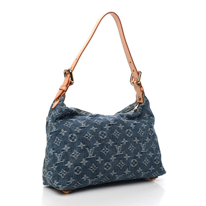 Louis Vuitton Monogram Denim Baggy PM Blue 3 of 9
