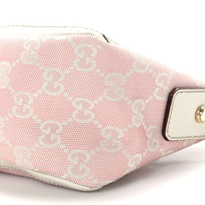 Gucci Monogram D Ring Abbey Pochette Pink White 9 of 10