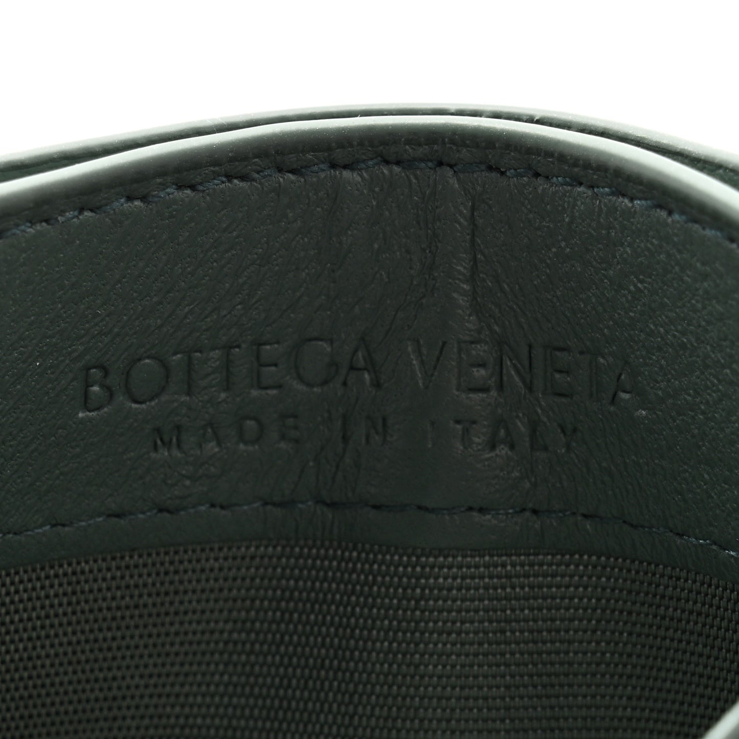 Nappa Intrecciato Card Holder Aloe
