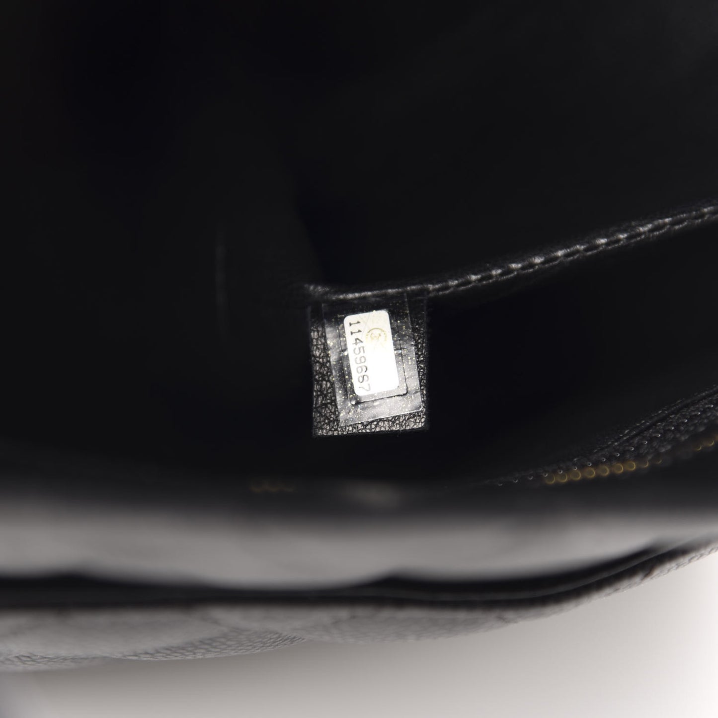 Caviar Quilted Medallion Tote Black