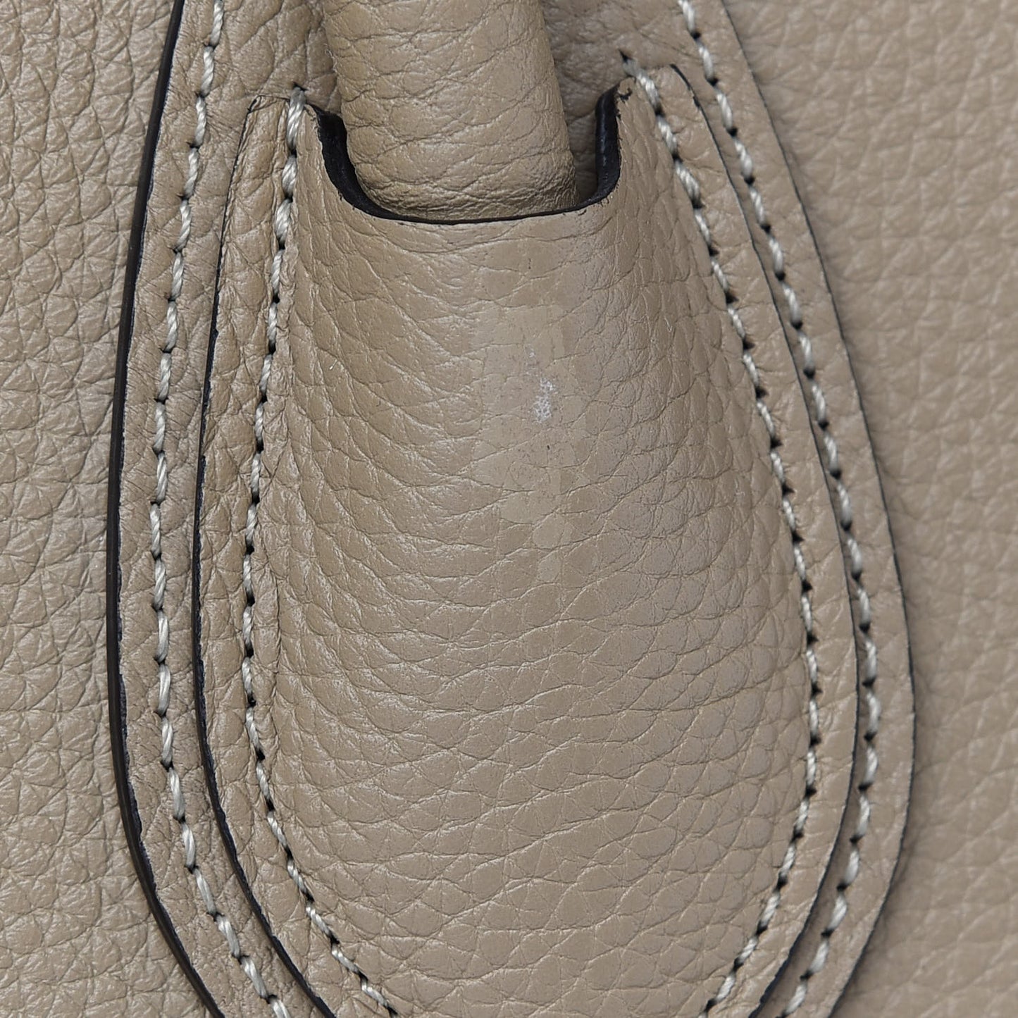 Drummed Calfskin Micro Luggage Dune