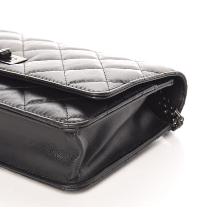 Chanel Aged Calfskin Quilted Reissue Wallet On Chain WOC So Black 10 of 10