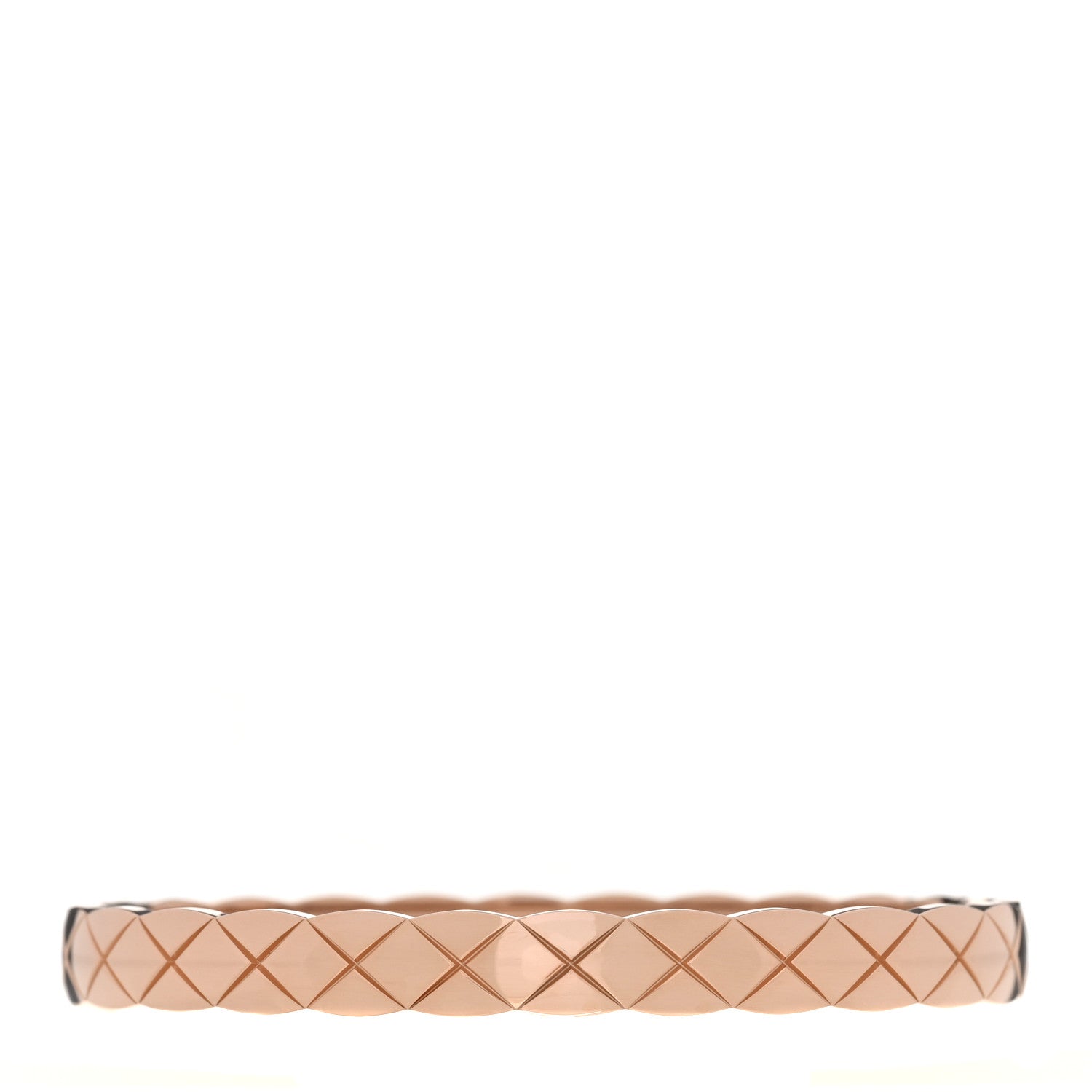 Chanel 18K Beige Gold Coco Crush Bangle Bracelet M 1 of 5